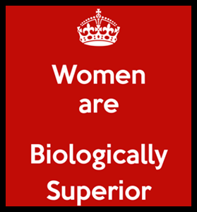 women biologically superior